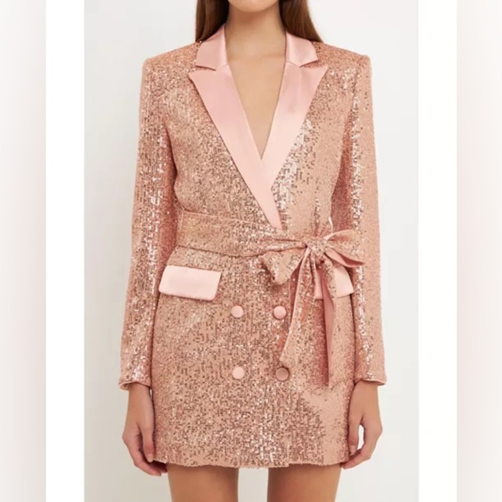 Endless Rose Pink Sequin Mini Dress